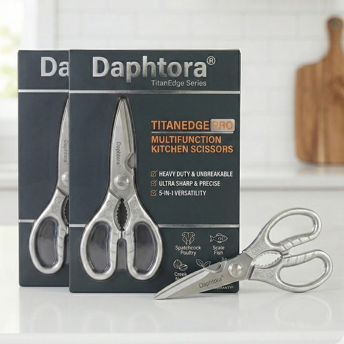 Daphtora® TitanEdge Pro: Multifunction Heavy-Duty Kitchen Scissors✂️🦴