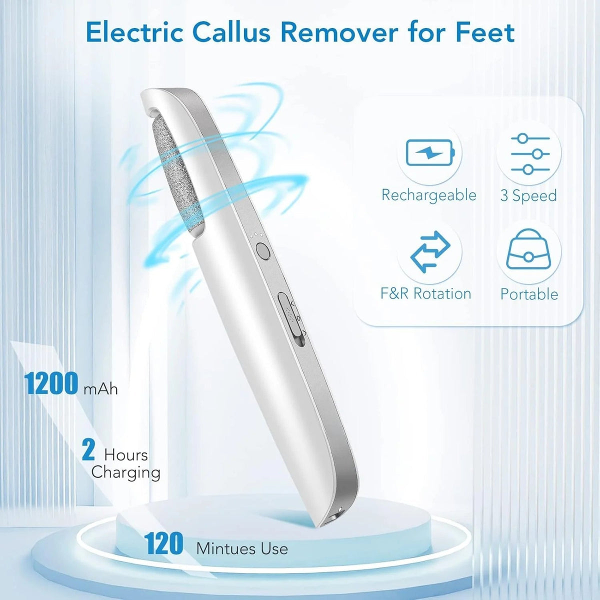 Remifa® Rechargeable Electric Callus Remover - Made In UK
