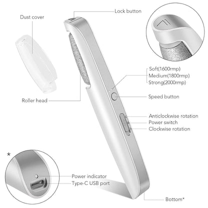 Remifa® Rechargeable Electric Callus Remover - Made In UK