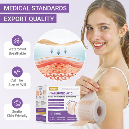 ✅Official Store |Ourlyard® Hyaluronic Acid Nano Microneedle Repair Tape☑️(Treatment of old and new scars, reduction of surgical scars, stretch marks, keloids, acne, burns, warts, dermatomes and varicose veins)✅