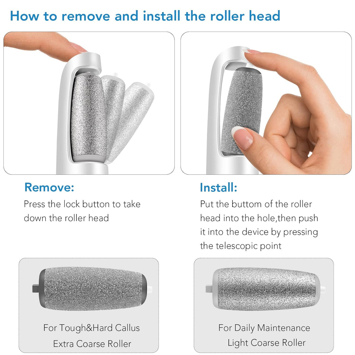 Remifa® Rechargeable Electric Callus Remover - Made In UK