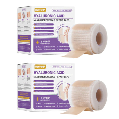 ✅Official Store |Ourlyard® Hyaluronic Acid Nano Microneedle Repair Tape☑️(Treatment of old and new scars, reduction of surgical scars, stretch marks, keloids, acne, burns, warts, dermatomes and varicose veins)✅