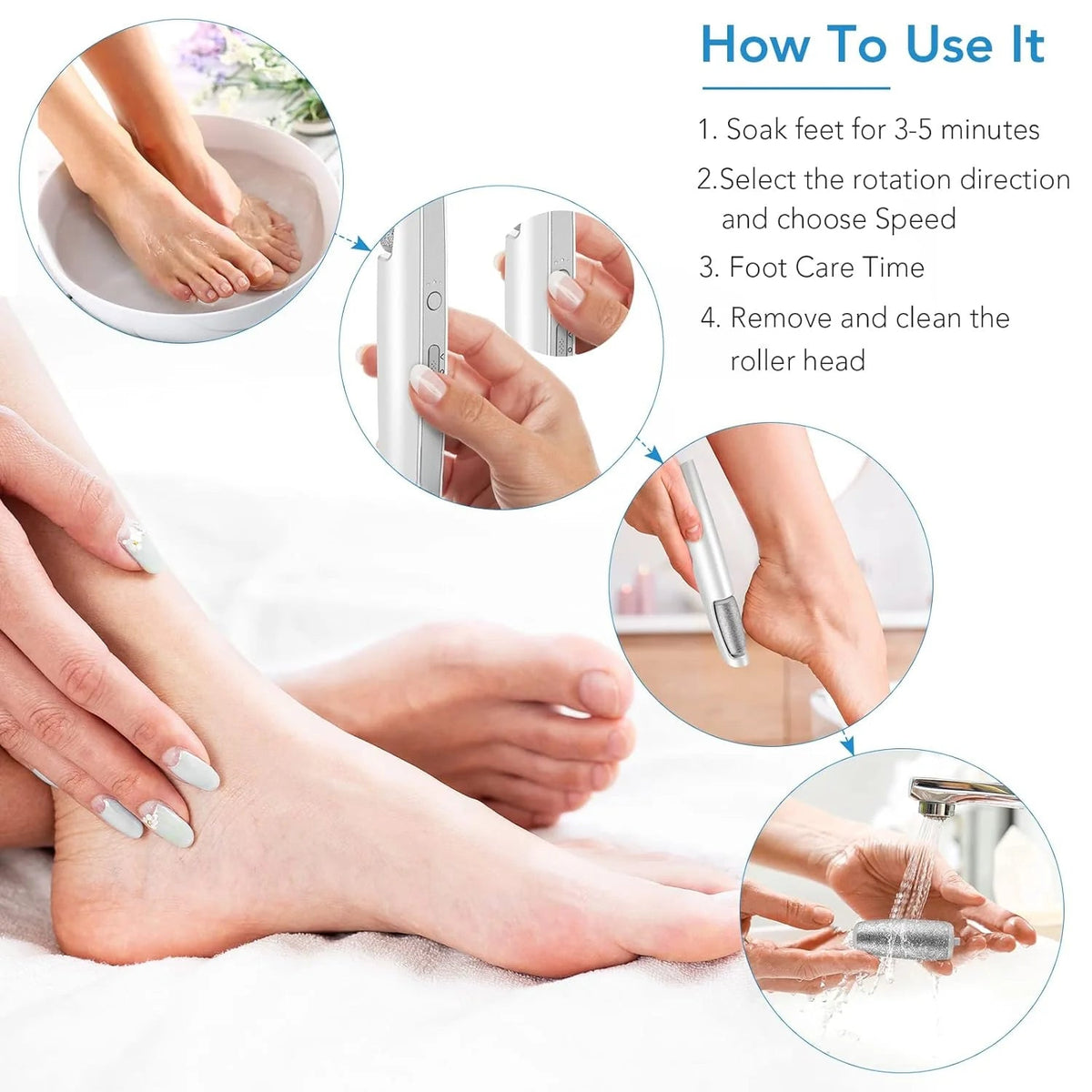 Remifa® Rechargeable Electric Callus Remover - Made In UK