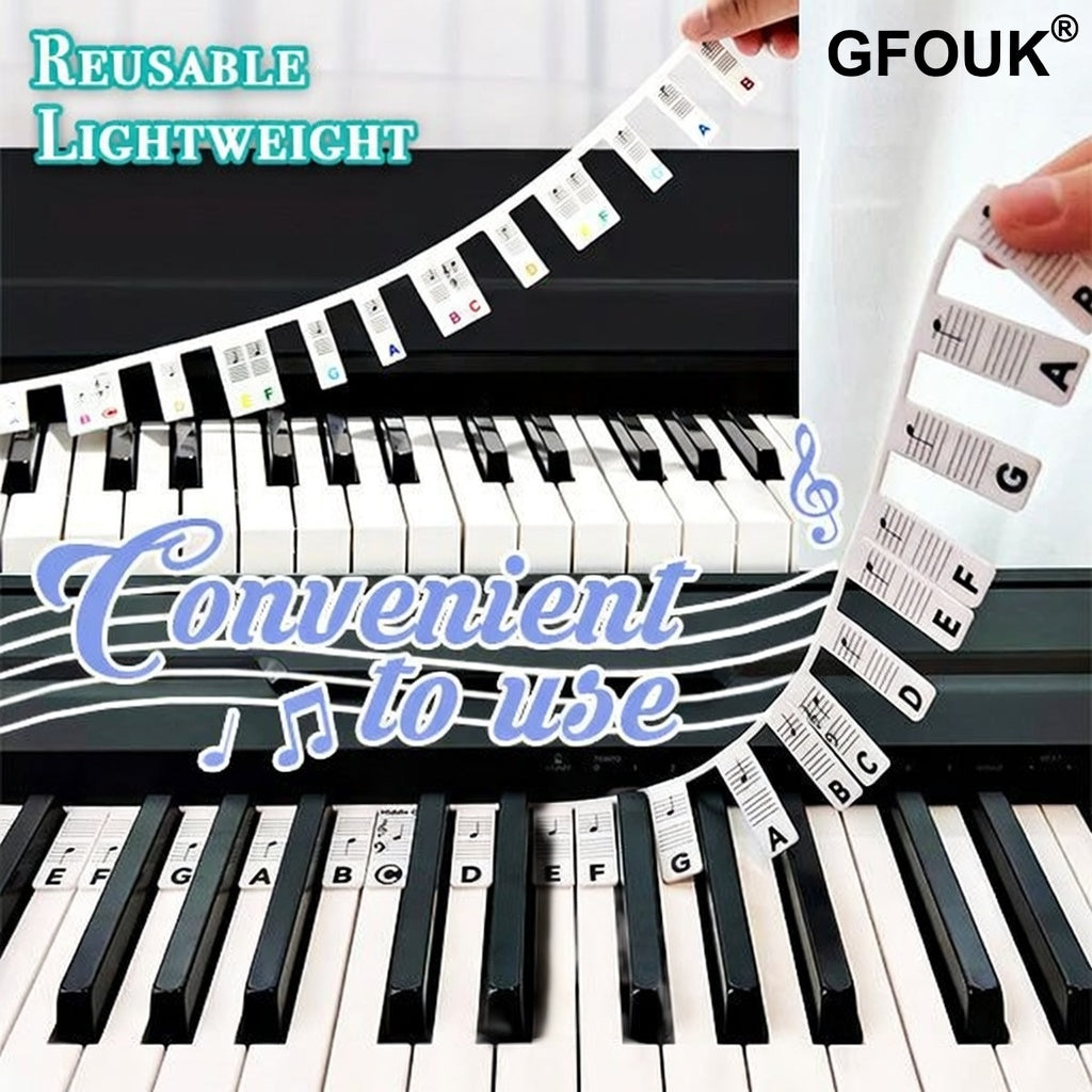 GFOUK® Detachable Piano Note Guide