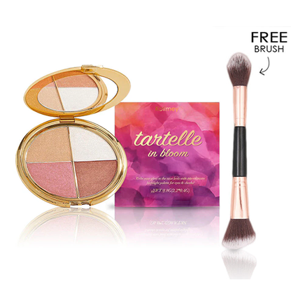 🎀 𝐋𝐚𝐬𝐭 𝟒 𝐡𝐨𝐮𝐫𝐬 𝟔𝟎% 𝐨𝐟𝐟⏰𝑬𝒚𝒆 & Cheek Palette - eyeshadow and highlighter makeup (with Detachable Brush)